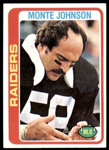 1978 Topps Monte Johnson. Oakland Raiders #282