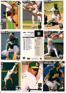 1994 UD Upper Deck Collectors Choice Oakland Athletics Complete Team Set (22) - Picture 1 of 1