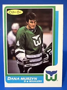 1986-87 O-Pee-Chee Dana Murzyn Rookie Card #58 Hartford Whalers Sharp Card! - Picture 1 of 2