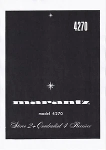 Service Manual-Anleitung für Marantz 4270 - Picture 1 of 1