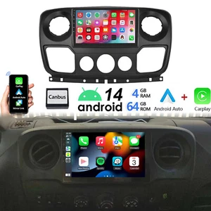 4G+64G Android14 Per Renault Master III Opel Movano B Nissan NV400 Autoradio kam - Foto 1 di 26