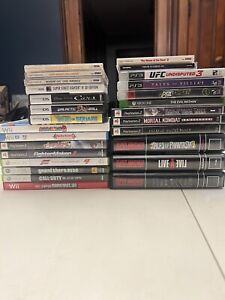 Lot Various Empty Game Cases Nintendo Wii DS 3DS Ps Ps2 PS3 Xbox 360 Dreamcast