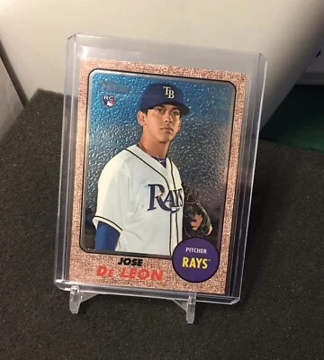 Jose De Leon Rookie 2017 Topps Heritage Chrome card 642 Los Angeles Dodgers /999 - Image 1 of 2