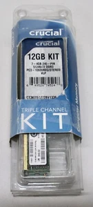 New Old Stock Crucial 12GB RAM Kit CT3KIT51272BV1339 - Picture 1 of 2