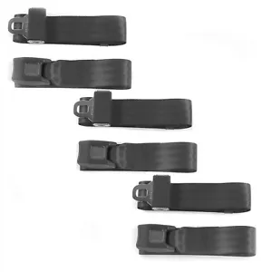 Ford 1933-1934 Model C Standard 2pt Charcoal Bench Seat Lap Belt Kit - 3 Belts - Picture 1 of 9
