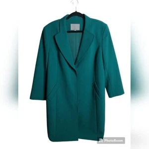 Classiques Entier Workerwear jewel tone lightweight jacket, size XL, teal - Picture 1 of 7