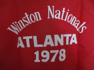 NHRA 1978 Winston Nationals Atlanta Jacket La-Mart Windbreaker LARGE Vintage - Picture 1 of 6