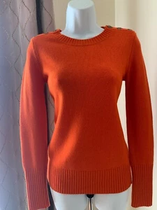 J.Crew Orange Wool & Cashmere Blend Sweater, Women's XS - Picture 1 of 12