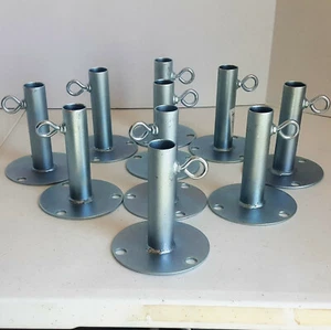 Almohadillas para pies de 1" de alta resistencia para cochera patio gazebo cabina (FPB) de 10 piezas - Imagen 1 de 3