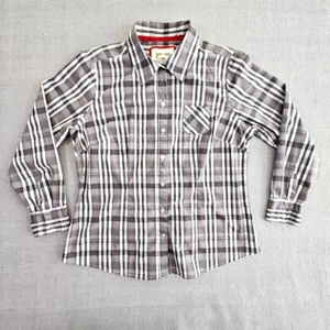 Long Sleeve Button-Up Metallic Buttons and Thread Size 14/16W Quiet Luxury Y2K - Picture 1 of 20