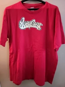 WEST COAST CUSTOM Shirt Large Red Short Sleeve Pullover Tee T-shirt Mens. - Picture 1 of 4