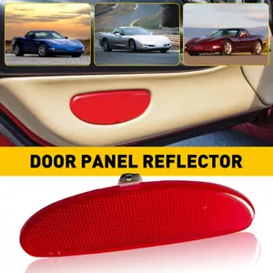 Inner Door Reflector Panel Plate Light Cap Red For Corvette 1997 -2004 10295148 - Picture 1 of 10