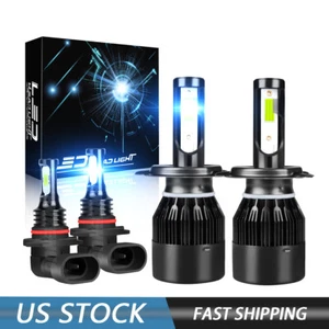 For Toyota Solara 1999-2001 8000K Combo Front Blue LED Headlight+Fog Light Bulbs - Picture 1 of 12
