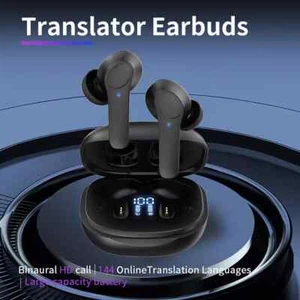 Translator Earbuds 144 Languages Real Time Translator Earphones Smart Voice - Photo 1 sur 15