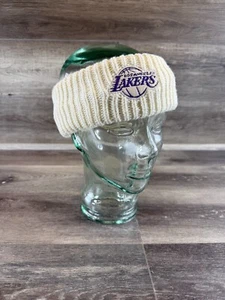 LA Lakers 47 Brand Women's Winter White Headband NBA Champions - Picture 1 of 10