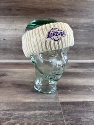 Diadema blanca de invierno para mujer LA Lakers 47 Brand campeones de la NBA Foto 1 de 4