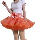 MeiLiMiYu Women's Petticoat Skirt Adult Puffy Tutu Skirt Layered Ballet Tulle Pe