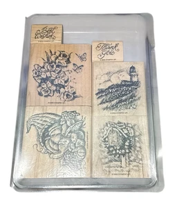 Rubber Stamp Wood Mounted Always On My Mind 2005 Stampin Up Scrapbooking NOS - Picture 1 of 9