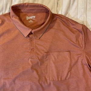 Duluth Trading Camicia Uomo 3XL Arancione Performance Vestibilità Standard Polo Elasticizzata - Foto 1 di 10