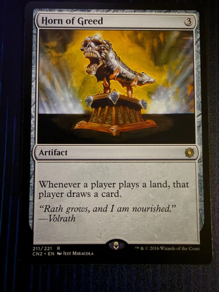 MTG Magic Horn of Greed Conspiracy: Take the Crown Rare NM - Image 1 of 1