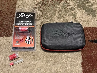 33 Rage Crossbow Shock Collars & Broadhead Carrying Case ~ 100% Authentic ~ - Image 1 of 4