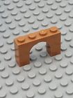 LEGO® 4x Bogensteine Arch Bow Brücke Bricks 1x4x2 - 6182 - Medium Nougat