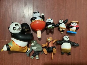 Kung Fu Panda Po Tiger Set Puppe Action Figur Vintage Spielzeug Sammlung 8tlg Set - Bild 1 von 9