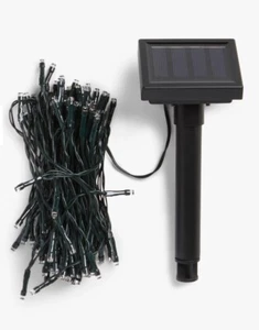 John Lewis Christmas Outdoor Solar String Line Lights 100 Warm White LED 11.9m - Picture 1 of 4