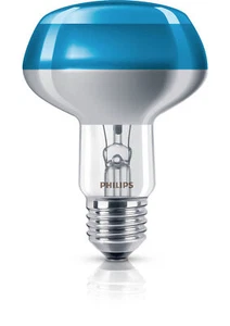 Philips NR80 Lampe à Réflecteur 60 Watt E27 Bleu 60W - Photo 1/3