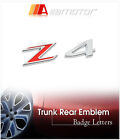 Trunk Lid Rear Chrome Emblem Badge Decal Letter Z4 Red Style fit for BMW E85 E86 BMW Z4