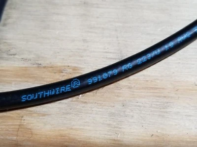 Southwire 991079 RG223 19awg SPC Coaxial Cable Double Braid Shield Black /50ft - Image 1 of 4