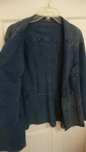 Chaqueta Blazer Polo Ralph Lauren Medieval Denim Azul Doble Pecho Excelente Talla 8 - Imagen 1 de 9