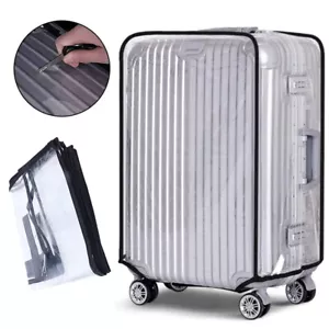 Protector de equipaje PVC transparente maleta cubierta antipolvo 18"/20"/24"/28"/30" - Imagen 1 de 10