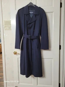 Men's Double Breasted Overcoat With Zip Out Lining - Picture 1 of 9