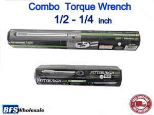Torque Wrench combo Set 2 pcs.: 1/2 and 1/4 inch, Free & Quick USA Shipping - Picture 1 of 10
