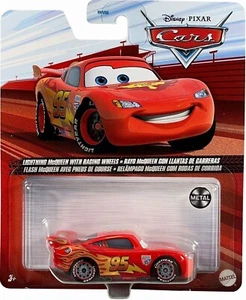 LIGHTNING MCQUEEN WITH RACING WHEELS Rayo Cars 1:55 Die-cast Auto Metall Neu - Bild 1 von 2