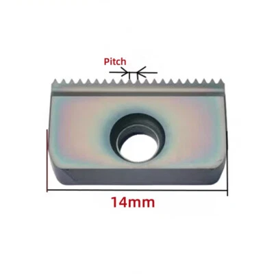 1pcs 14I 2.5ISO GR520 Internal thread Comb thread milling insert Machined steel - Image 1 of 4