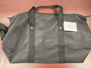 Coach Fragrance Weekend Overnighter Duffle Zippable BlacNavy with Black Trim NWT