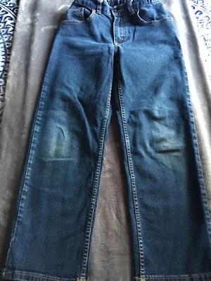 Jeans Faded Glory para niño pierna recta cintura ajustable talla 10H azul Foto 1 de 4