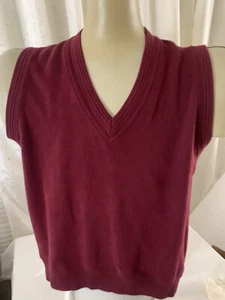 Greg Norman Collection Men Size M Pullover V-neck Burgundy Golf Vest - Picture 1 of 6