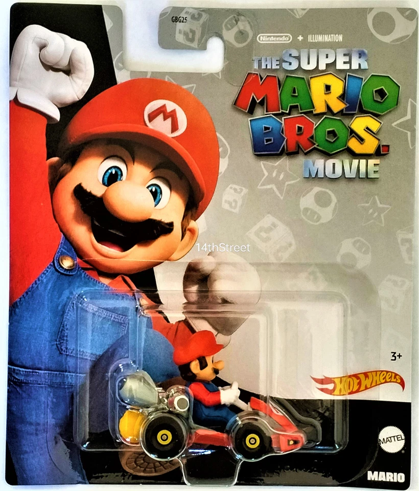 PELÍCULA HOT WHEELS MARIO KART SUPER MARIO BROS - MARIO Foto 1 de 1