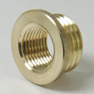BRASS BUSHING REDUCER 1/4IP TO 1/8IP THREADS LAMP PART NEW 20912JB - Picture 1 of 4
