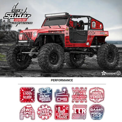 Gmade GM57014 1/10 GS02F Spider Portal TS Kit - Image 1 of 4