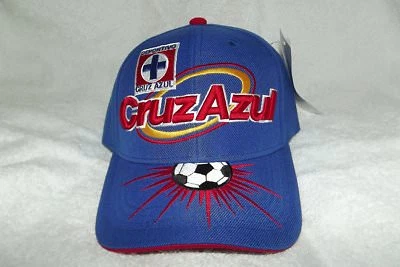 SOL Cruz Azul Soccer Hat 3D Embroidered Blue Cap Liga MX - Image 1 of 2