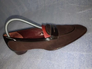 TOD's Brown Sued Leather Slip On Pumps, med heels, Women's Shoes Size US 8 - Foto 1 di 9
