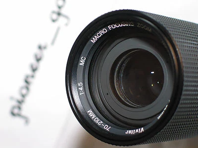 VIVITAR 70-210mm 1:4.5 MACRO FOCUSING ZOOM LENS FOR MINOLTA M/MD EXCELLENT - Image 1 of 4