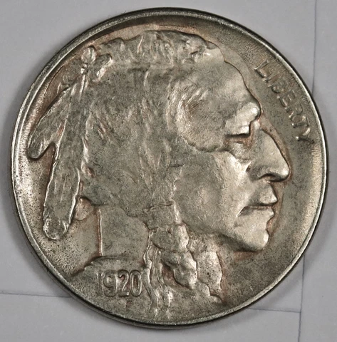 1920 Buffalo Nickel.  Error.  Strike Over Reverse Buffalo's Shoulder AU.  187726 Cover