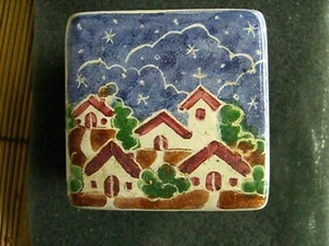 2" Quadratische Keramik Schmuckschatulle (#I377) - Bild 1 von 3