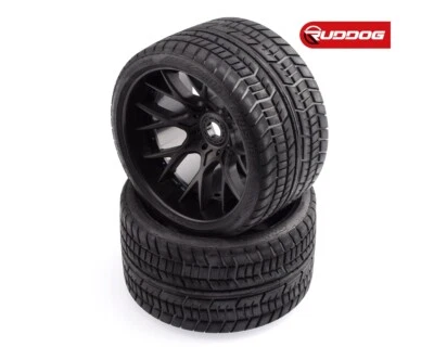 Sweep Road Crusher Onroad Belted tire Black wheels 1/2 offset WHD 146mm Diameter - Bild 1 von 2