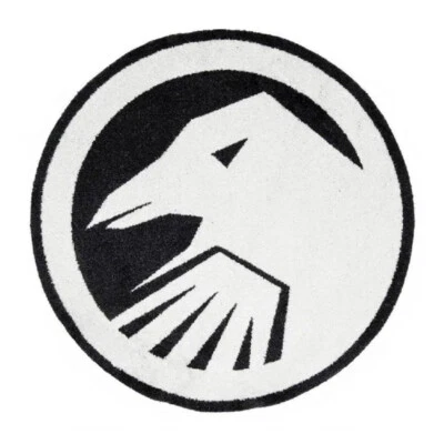 SHADOW CONSPIRACY CROW LOGO FLOOR MAT 30" ROUND RUG BMX BIKE BICYCLE NEW - Image 1 of 4